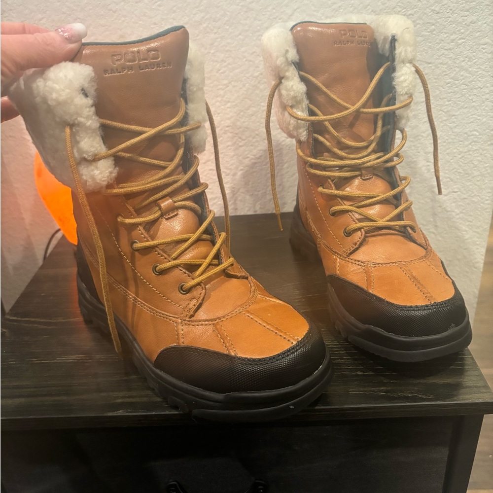 Polo Ralph Lauren leather boots BRAND NEW